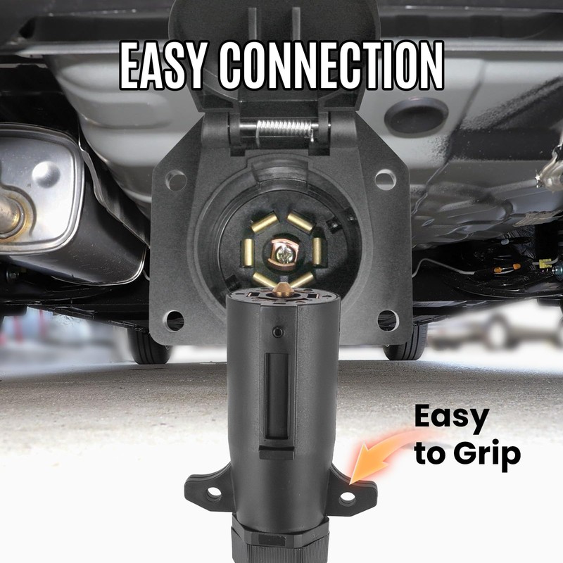 7 Pin Trailer Plug to SAE Connector Adapter - Heavy