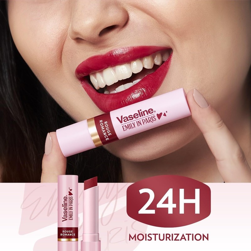 Vaseline Emily in Paris Bálsamo Labial Color Rojo, 3.0g