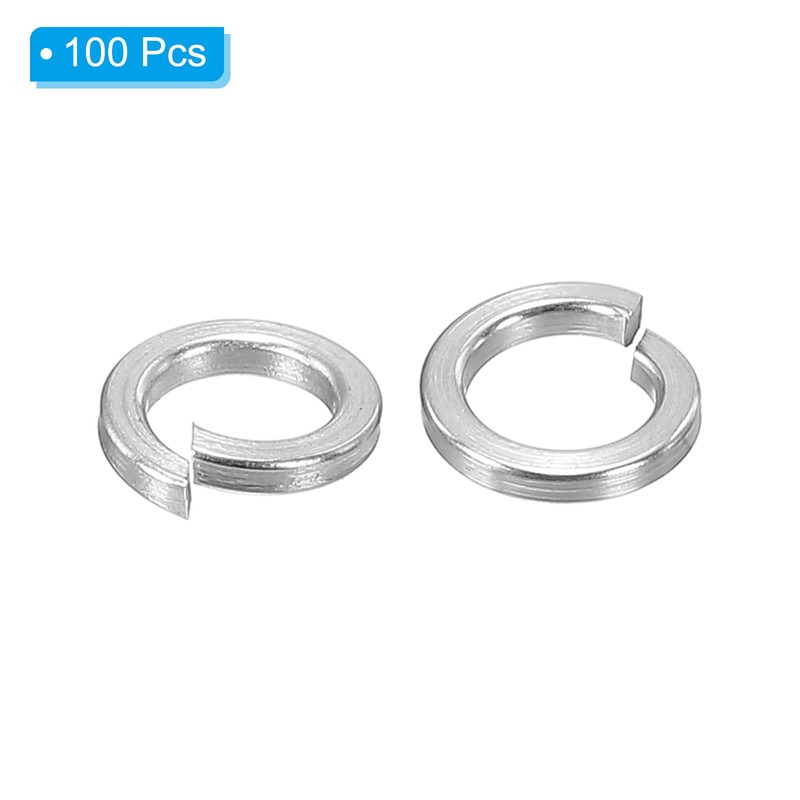 PATIKIL M4 Split Lock Washer, 100 Pack 4mm ID 6.3mm