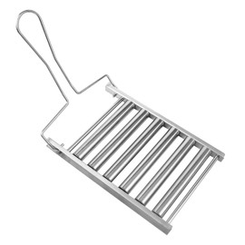 VinBee Stainless Steel Hot Dog Sausage Roller Rack for Grill - Evenly Cooked Hot Dogs