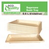 EcoQuality Compostable Sushi Trays Small - Natural Sugarcane Bagasse Take