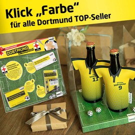 Ligara® for Dortmund Fan Item Gift Birthday Fans (1x Single Dose) Men's Gifts by Ligakakao.de