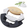 Jawanfu Mezzaluna Salad Chopper Tools with Protective Cover, Super Sharp
