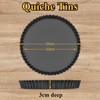 SEGNAYEN Tart Tin, 24cm Quiche Pan with Loose Base, Non-Stick