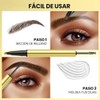 Lápiz de Cejas Microblading 2 en 1, Versión Mejorada 2026,