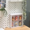 MECCANIXITY Milky White Acrylic Display Case, 12x12x3inch, Wall-Mounted Doll Storage