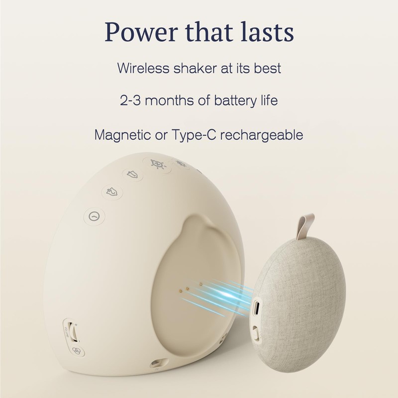 ANJANK Extra Loud Alarm Clock with Wireless Bed Shaker, Vibrating