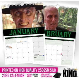 The Calendar King // Reverend Henry Kane/Poltergeist - A4 Size 2025 Wall Calendar /