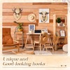 DoubleFill 2 Sets Wooden Deer Antler Mounting Kit Deer Mount