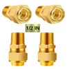 Tsinghwang 4 Pack 1/2'' CSST Male NPT Pipe Fitting Kit