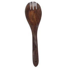 SATYAM ECOM Natural Wooden Spoon for Cooking,Wooden Spatula Natural Teak Wood,Smooth Handle, Perfect for Nonstick Cookware & Versatile Kitchen Use -Pack of 1
