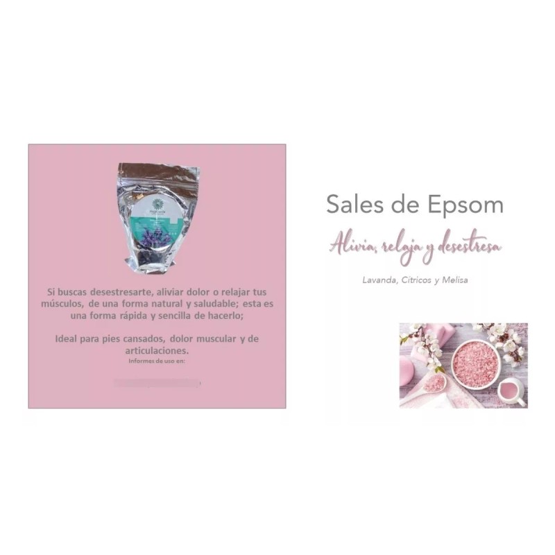 HOJA VERDE Sales Para Baño Con Aceites Esenciales De Melisa