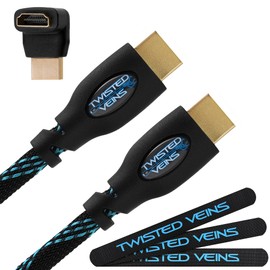 Twisted Veins HDMI Cable 75 ft, Long High Speed HDMI Cord with Ethernet, Maximum Length Single Piece Cable – a Replacement Option for an HDMI Extension/Extender