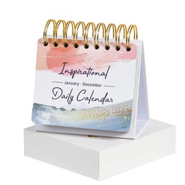 Motivational & Inspirational Daily Calendar - Daily Flip Calendar with Inspirational Quotes, 4.9" x 5"，Undated Perpetual Office Desk Decor, Inspirational Gifts - Multicolored elegant Designs