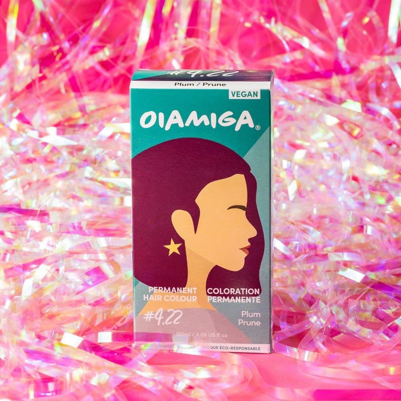 Oiamiga Plum Permanent Hair Colour with Natural Ingredients 120 ml
