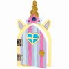 Baker Ross Unicorn Wooden Fairy Doors - Pack of 4,