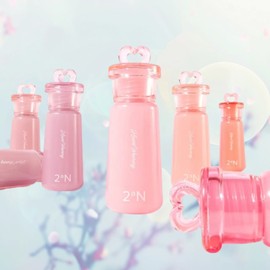 2AN Olive Young 2N Heart Wearing Liquid Cheek 09 Shimmering Bebe (+ Highlighter Mini) / 올리브영 투에이엔 하트 웨어링 리퀴드 치크 09쉬머링베베(+하이라이터미니)