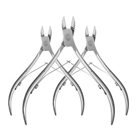siyuwuro 3Pcs Cuticle Trimmer Stainless Steel Professional Cuticle Dead Skin Cutter with Sharp Blades Cuticle Remover Nippers for Nail Care Manicure Pedicure Tool