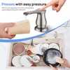 GAGALIFE Kitchen Sink Soap Dispenser - Brushed Nickel Sink Soap