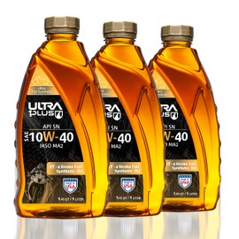 Ultra1Plus SAE 10W-40 Full Synthetic 4T Engine Oil, API SN, JASO MA2