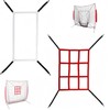 CAASFOOY 2Pcs Baseball Pitching Net Set, Softball Pitching Target Practice