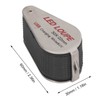 LED UV Loupe Rechargeable Foldable Portable Metal 30X Pocket Magnifier