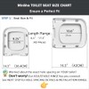Minsha MinS03 square toilet seat, glossy finish, designed for 16.5”L