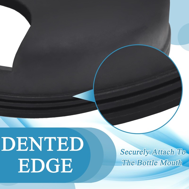 TiciKim 3 Pack Silicone Splashguard for Nalgene 32 oz Wide