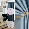 Sumnacon 2 Pcs Aluminum Alloy Curtain Holdbacks - Decorative Wall