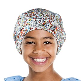 Teen Girls Breathable Wide Band Sleep Night Cap Comfy Baggy Beanie