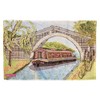 Abigail Mill Cotton Tea Towel Canal Barge