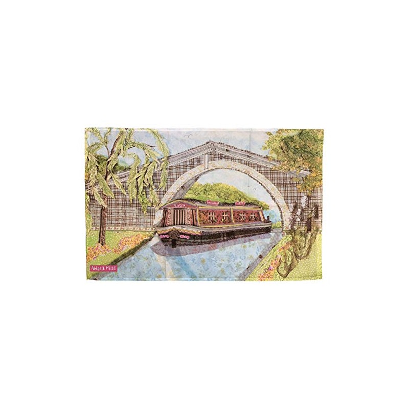 Abigail Mill Cotton Tea Towel Canal Barge