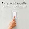 Smart Wireless Selfpowered Waterproof Doorbell Chime Elderly Caller 1*transmitter 1*receiver