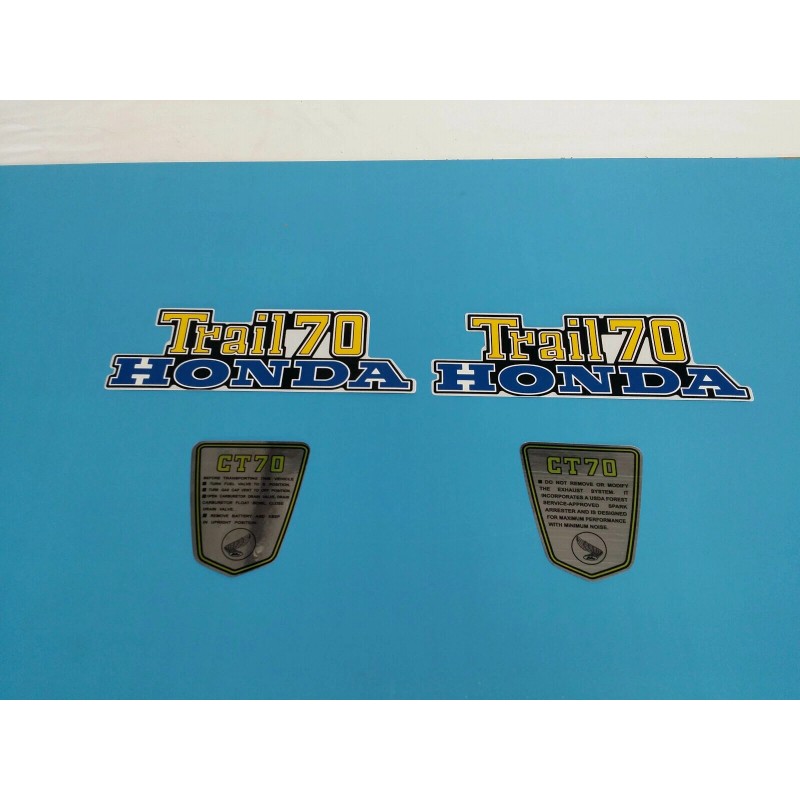 HONDA CT70 TRAIL70 1976 FRAME DECAL GRAPHIC SET (#H61)