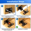 16 Pairs Keku Push in Panel Clips,Push in Plinth Fasteners
