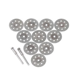 ChilternCasa 25mm 1" Diamond Cutting Wheel, 3mm 1/8 Inch Mandrel Cut Off Discs Rotray Tools for Dremel Pack of 12 Pcs