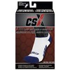 CSX Champion Low Cut Ankle Compression Socks, Navy on White,