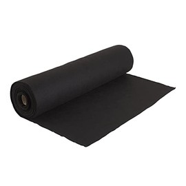 Craft Felt Roll, Length 5 m, Width 45 cm, 1-1.5 mm Thickness, Felting Crafts, Black
