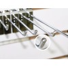 Exhivit Gancho Blister Cromo P/panel Ranurado 12 Pzs De 30