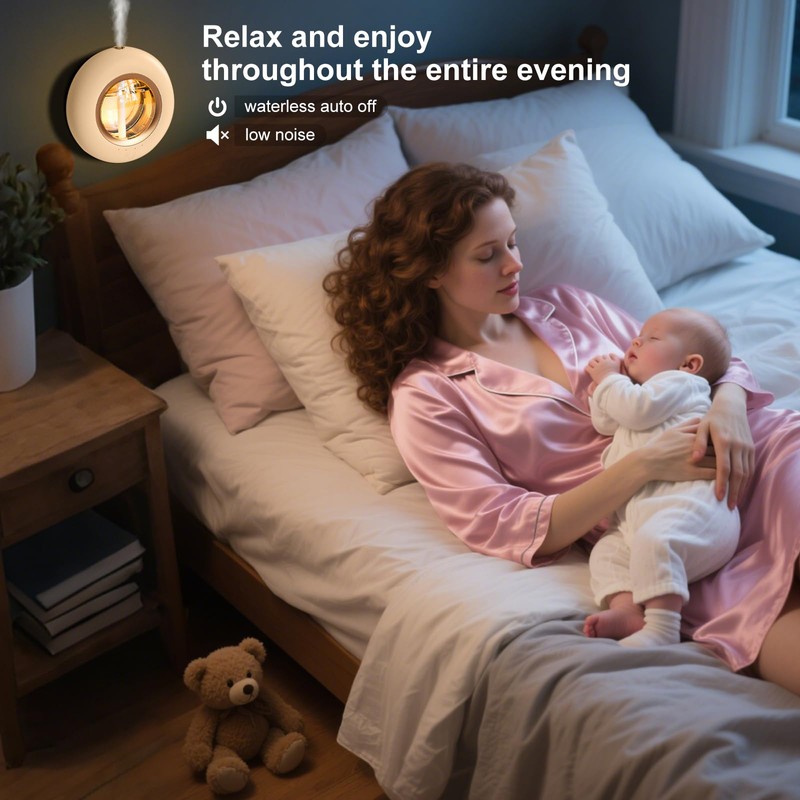 120ML Essential Oil Diffuser, Smart Control, 4 Mist Settings, Auto