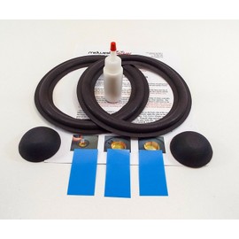 For Bose BOSE 301 series I II III 8" Woofer Refoam Kit -Speaker Foam w/ Correct Dust Caps
