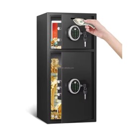 Free Shipping Office & Hotel Electronic Digital Lock Steel Safe Deposit Box High SecurityMaterial: cold rolled steel, door thickness: 2.75MM, Dimension (L x W x H): H750*W350*D350mm