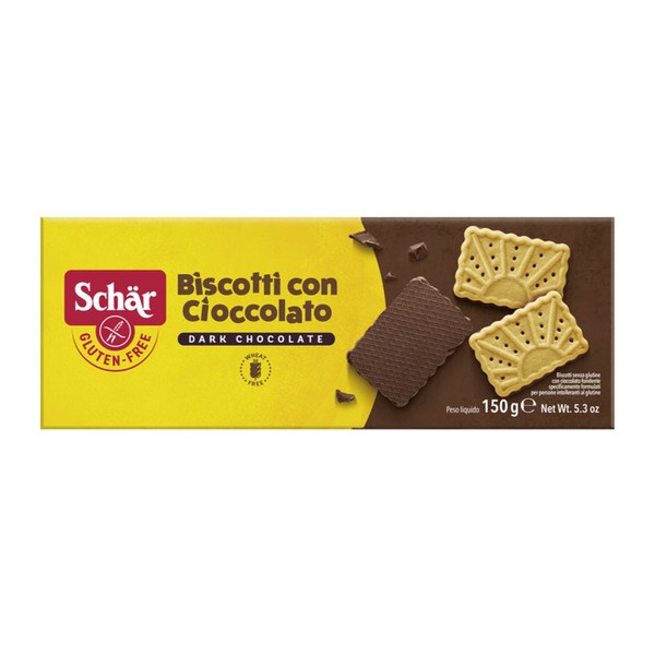 Schar Biscotti Con Cioccolato 150g x 6 packs bulk