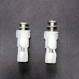 Toilet Seat Screws | Heavy Duty Fastener Set - Heavy-Duty Fastener for Bathroom Floor Mount Toilet Seat Installation