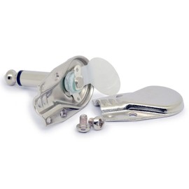 10x Mono Pancake Jack Plugs Right Angle 1/4 inch Heavy Duty Connectors with Two Solder Tags