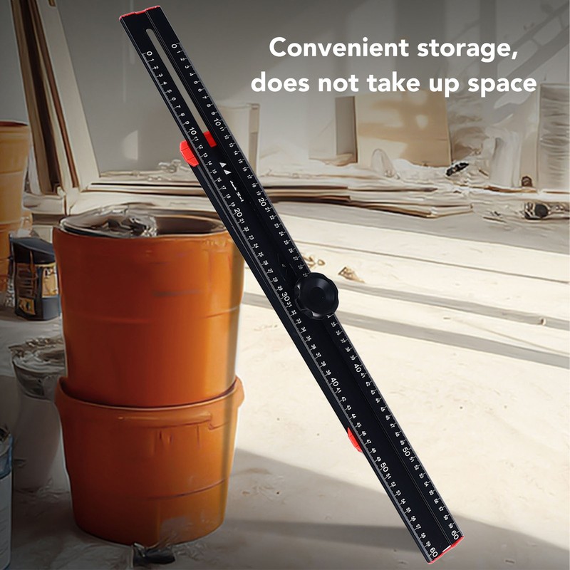 Adjustable T Square Measuring Tool for Layout 2 in 1