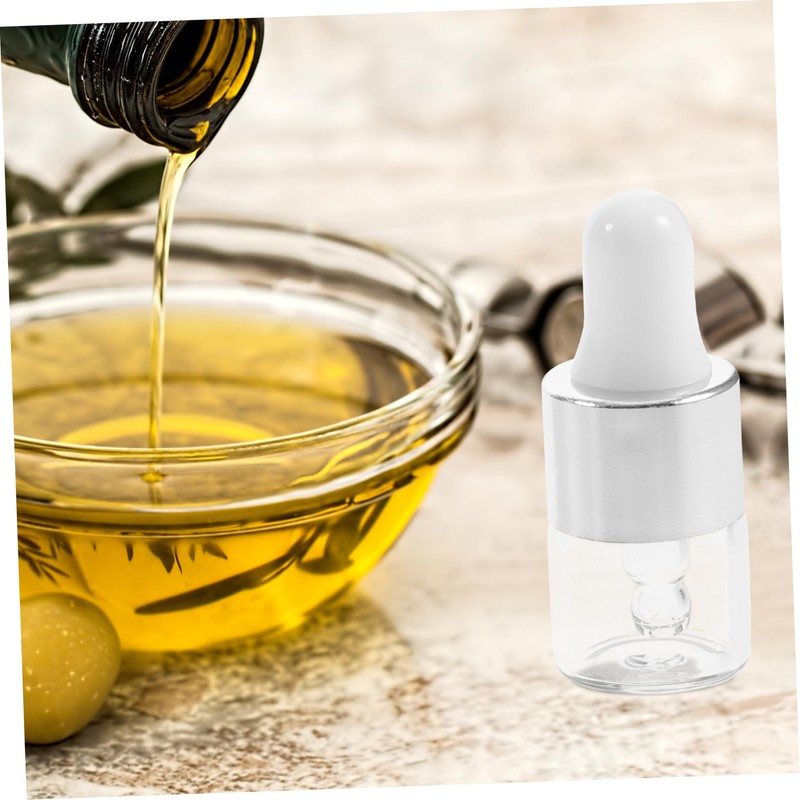 Mikinona 30Pcs Convenient Dropper Bottles Transparent Essential Oil Dispensing for
