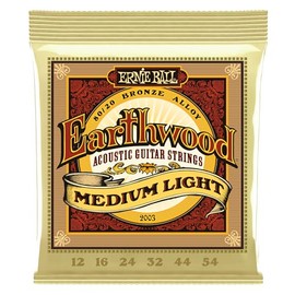Ernie Ball Earthwood Medium Light 80/20 Bronze Acoustic Guitar Strings - 12-54 Gauge