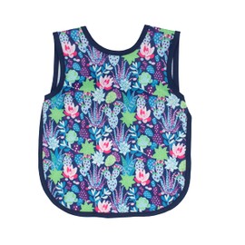 BapronBaby Desert Floral Bapron - No Neck Tie Safer Bib for Baby & Toddler - Soft Waterproof Stain Resistant - Machine Washable - Sz Preschool 3-5yrs