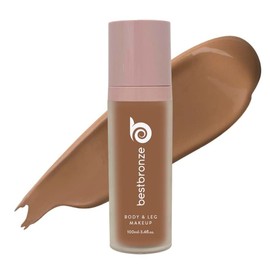 Best Bronze Bombshell Body & Leg Makeup - Waterproof Leg Makeup & Body Foundation - Body Makeup for Scars, Varicose Veins Cover Up & Leg Concealer (NC45.75 Tan Golden)